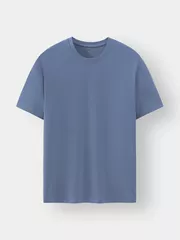 Áo Thun Nam Ngắn Tay 5S Fashion Trơn Basic Slimfit ATS24057