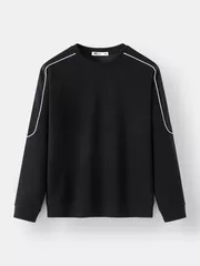 Áo Nỉ Nam Phối Line 5S Fashion Phom Slimfit BANI24020