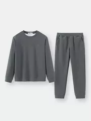 Bộ Quần Áo Nỉ Nam 5S Fashion Trơn Basic Slimfit BNI24001