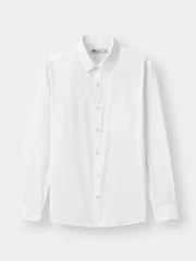 Áo Sơ Mi Nam 5S Fashion Màu Trắng Có Túi Phom Regular M0ASM25010