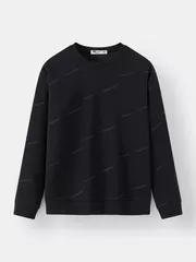 Áo Nỉ Nam 5S FASHION Họa Tiết Phom Slimfit ANI24010