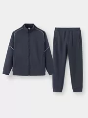 Áo Nỉ Khóa Nam 5S Fashion Phối Line Slimfit BAKN24027