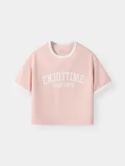 Áo Thun Bé Gái 5S Fashion ENJOYTIME Cotton Phom Regular G0ATS26020