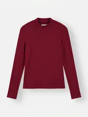 Áo Giữ Nhiệt Nữ Cổ 3 Phân 5S FASHION Mềm Ấm Phom Slimfit W0AGN26004