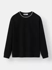 Áo Nỉ Nam Cổ Dệt Hiệu Ứng 5S Fashion Phom Casual BANI24009