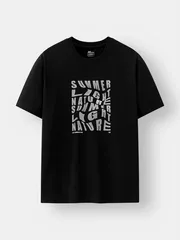 Áo Thun Nam Cotton 5S Fashion In Chữ Phong Cách Phom Casual ATS25042