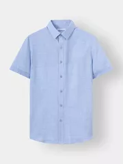 Áo Sơ Mi Ngắn Tay 5S Fashion Hiệu Ứng Màu Melange ASC24076