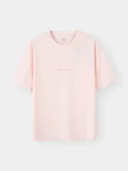 Áo Thun Nữ Ngắn Tay 5S Fashion In Chữ Phom Loose Fit W0ATS26035