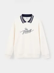 Áo Nỉ Nữ 5S FASHION Cổ Polo Phối Trẻ Trung, Cá Tính WBANI26017