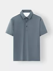 Áo Polo Nam 5S Fashion Can Phối In Lưng Slimfit APC25068