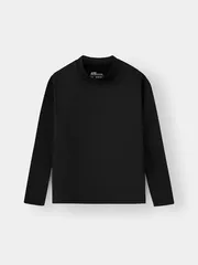 Áo Giữ Nhiệt Cổ 3 Phân Cho Bé Trai Bé Gái HEAT-TECH Extra-warm Lót Bông Nỉ K0AGN25006