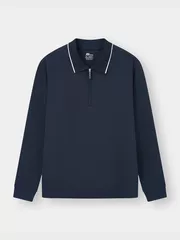 Áo Polo Nam Dài Tay 5S Fashion Cổ Khóa Cao Cấp M0APD25002