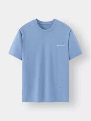 Áo Thun Nam Ngắn Tay 5S Fashion Họa Tiết Slimfit ATS24005