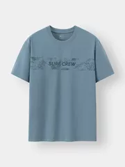 Áo Thun Nam Ngắn Tay 5S Fashion Họa Tiết Phom Casual ATS24019