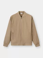 Áo Khoác Bomber Nam 5S Fashion Lót Nỉ Vải Hiệu Ứng M0AKB25012