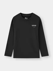 Áo Giữ Nhiệt Bé Trai Cổ Tròn 5S Fashion Lót Nỉ Bông Slimfit B0AGN25005