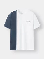 Áo Thun Nam Ngắn Tay 5S Fashion Can Phối Casual ATS24016