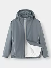 Áo Khoác Gió Nam Lót Lông Mũ Rời 5S Fashion Phom Regular AKG24015