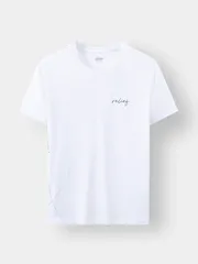 Áo Thun Nam Ngắn Tay 5S Fashion Slimfit In Chữ TSO23029