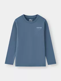 Áo Giữ Nhiệt Bé Trai Cổ Tròn 5S Fashion Lót Nỉ Bông Slimfit B0AGN25005