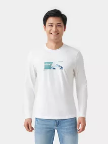 Áo Thun Nam Dài Tay Cổ Tròn 5S Fashion Slimfit ATO23009