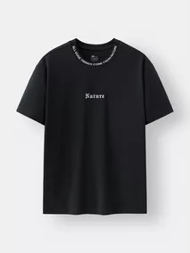 Áo Thun Nam Ngắn Tay 5S Fashion Cotton Thêu Chữ ATS25044