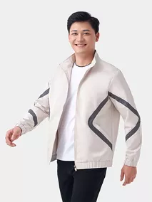 Áo Khoác Gió 2 Lớp 5S Fashion Phối Màu Slimfit AKG23021