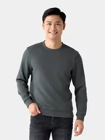 Áo Nỉ Nam Thu Đông 5S Fashion Trơn Basic Phom Slimfit ANI24027