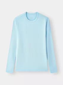 Áo Thun Dài Tay Nữ 5S Fashion Trơn Phom Slimfit W0ATH25001