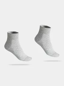 Tất Nam Cotton Cổ Lửng 5S Fashion Dệt Họa Tiết TAT24006