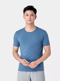 Áo Thun Nam Ngắn Tay 5S Fashion In Họa Tiết Slimfit ATS24158