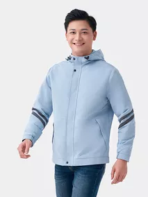 Áo Khoác Gió Nam Thể Thao 5S Fashion Kẻ Sọc Tay Slimfit AKG23020