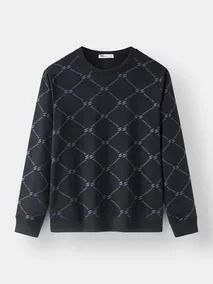 Áo Nỉ Cổ Tròn 5S Fashion In Tràn Slimfit ANO23020