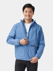 Áo khoác gió 2 lớp lót nỉ Slimfit 5S Fashion AKG23018