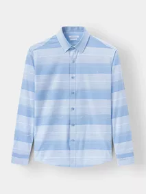 Áo Sơ Mi Nam Dài Tay 5S Fashion Kẻ Ngang Slimfit SMD23180