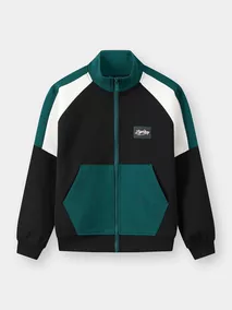 Áo Nỉ Khóa Bé Trai 5S Fashion Can Phối Phom Regular BBAKN25003-BBAKN25103