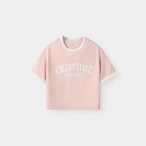 Áo Thun Bé Gái 5S Fashion ENJOYTIME Cotton Phom Regular G0ATS26020