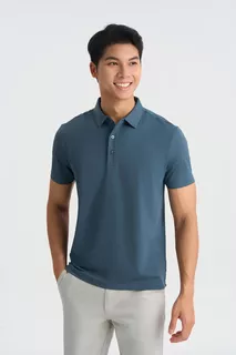 Áo Polo Nam 5S Fashion Trơn Bề Mặt Dệt Jacquard Slimfit APC25050