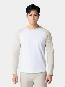 Áo Thun Nam Dài Tay Cotton 5S Fashion Tay Raglan ATH24011