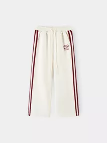 Quần Nỉ Bé Gái 5S Fashion Dáng Suông Phối Line Sọc GBQNI25004