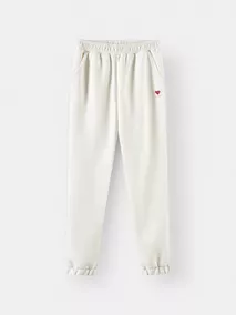 Quần Nỉ Nữ 5S Fashion Thêu Họa Tiết Trái Tim Phom Regular WBQNI25014