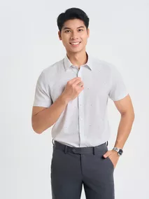 Áo Sơ Mi Nam Họa Tiết 5S Fashion Phom Slimfit ASC25060