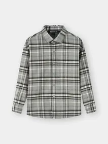 Áo Sơ Mi Bé Trai 5S Fashion Kẻ Caro Phom Regular B0ASM25002