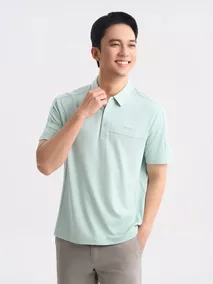 Áo Polo Nam 5S Fashion In Ngang Ngực Slimfit APC25010