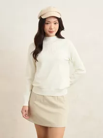 Áo Len Nữ Cổ 5 Phân 5S Fashion Dệt Họa Tiết W0ALE25002