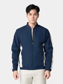 Áo Khoác Bomber Nam Lót Lông 5S Fashion Can Phối Slimfit AKB24012