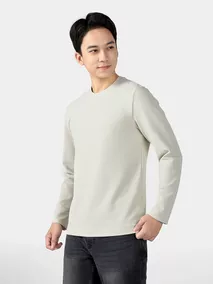Áo Thun Nam Dài Tay 5S Fashion In Logo Phom Slimfit ATH24013