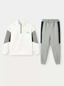 Set Bộ Nỉ Bé Trai 5S Fashion Cổ Khóa Can Phối BBNI25009