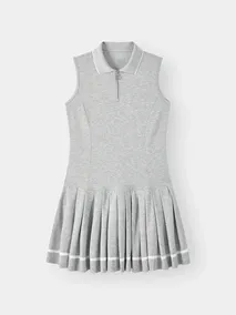 Váy Nữ Sát Nách Cổ Khóa 5S Fashion Kiêu Xếp Ly Thời Thượng W0VAY26002