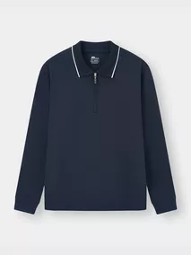 Áo Polo Nam Dài Tay 5S Fashion Cổ Khóa Cao Cấp M0APD25002